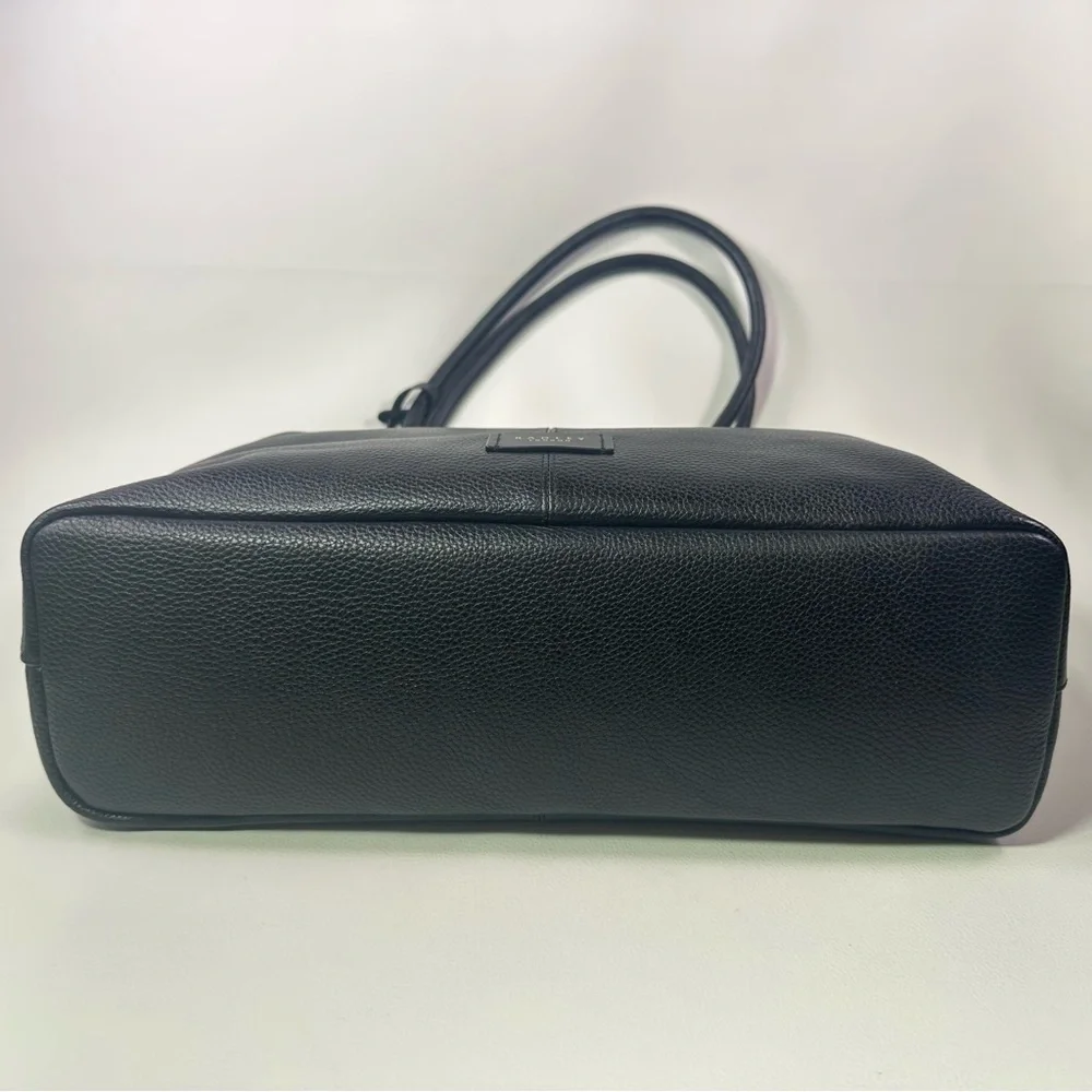 NEW RADLEY LONDON SOUTHWARK LANE BLACK LEATHER ZIP AROUND TOTE - Picture 4 of 14